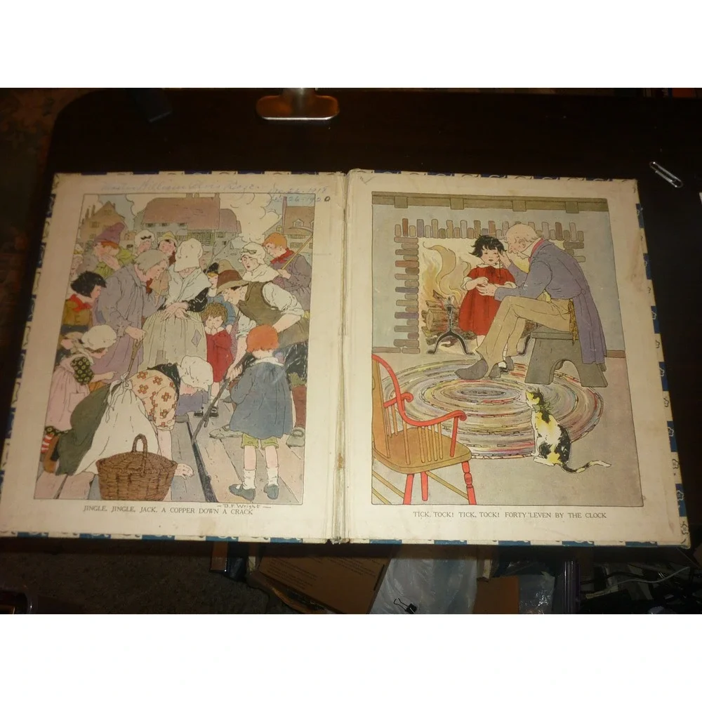 Antique 1918 Billy Be-Nimble Picture Book Blanche Fisher Wright Cover Only